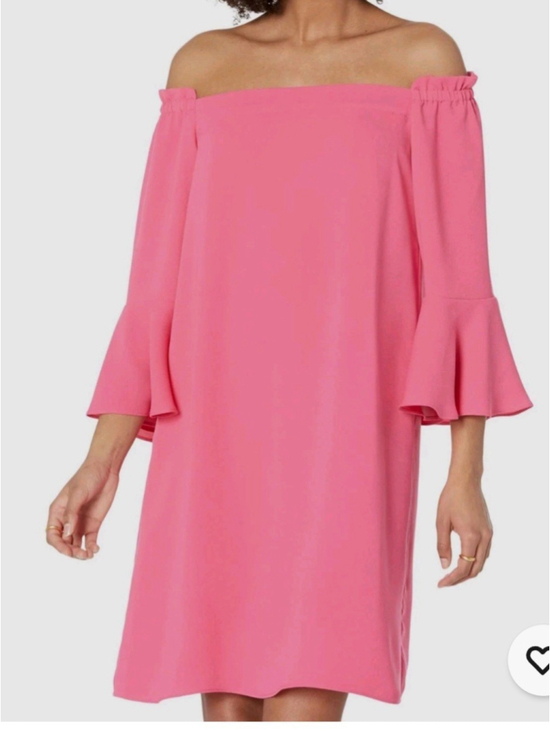 Trina Turk Dresses & Skirts - Trina Turk Knox Pink Off Shoulder Bell Sleeve Dress Size Small NWT RET $258